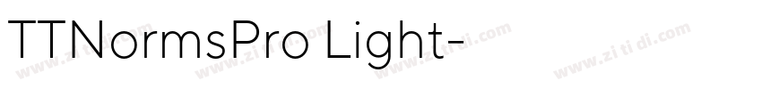 TTNormsPro Light字体转换
